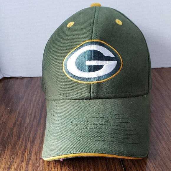 Green Bay Packers Team Logo NFL Strapback Cap Hat - Picture 1 of 8